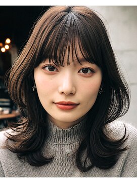 ブレイブ モラージュ柏(BRAVE mallage kashiwa) 大人可愛い小顔くびれミディ×シースルーバング