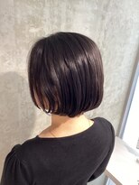 アンドットエス 銀座(and.S)&nbsp;【and.S 銀座】ミニボブ小顔　切りっぱなしボブ　暗髪　耳掛け