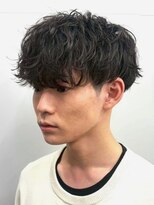 セプト 博多(SEPT.)&nbsp;ニュアンスパーマ ツーブロックマッシュ 束感ショート 黒髪