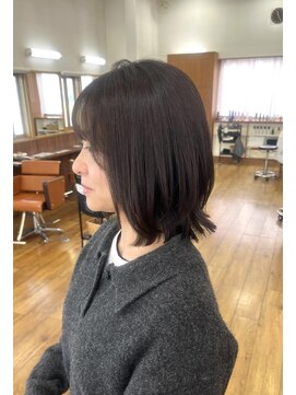 トップヘアー 中庄店(TOP HAIR fuapua) レイヤーボブ【りり】