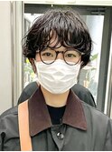 黒髪パーマ
