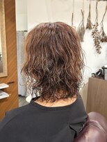 オルシェット(olchette)&nbsp;ミディアムボブ×無造作スパイラルパーマ