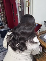 ジーテ 渋谷(gite) チャコールグレー×レイヤーカット