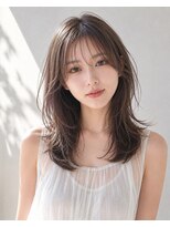ナミ ギンザ(NAMI ginza)&nbsp;シースルーバング×艶感ミディアムレイヤーカット