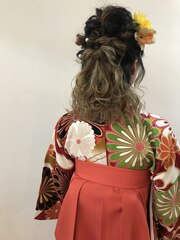 卒業式☆袴☆着付けヘアセット
