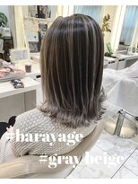 アッシュ 大宮店(Ash)&nbsp;レイヤーボブ×グレージュバレイヤージュ