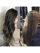 ヘアサロンエムフィス 池袋東口(HAIR SALON M Fe's)&nbsp;デザインカラー/厚めバング/ローライト/スリークボブ