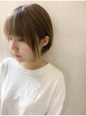 耳かけ　イルミナカラー　丸みショートボブ　N