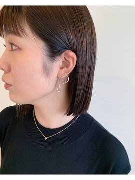 ヘアメイク ミッカ(HAIR MAKE MICCA) 切りっぱなしボブ◎杉浦 恵