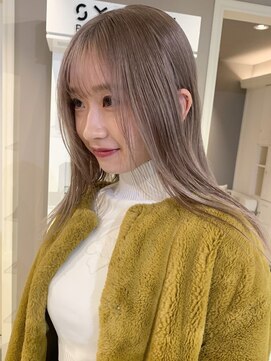 ベレーザ 渋谷(BELEZA) 120栗色ミルクチョコレート波巻きブロンドヘア艶感バイカラー