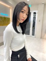 ロンド マーレ 天神大名店(Lond mare)&nbsp;レイヤーカット　韓国ヘアカット　グレージュ　オリーブベージュ