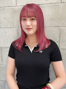 シーク 天神(SEEK) 【SEEK 松尾菫菜】ハイトーンピンク＊ブリーチ＊韓国ヘア