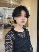 ヒュージ 三軒茶屋(huge)&nbsp;ニュアンスが可愛いボブパーマ_ニュアンス_ルーズパーマ