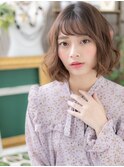 ベビーバング大人ハイライト小顔前下がりボブc5大宮20代30代40代