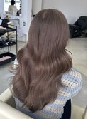 透明感 ミルクティーブラウン ブリーチカラー