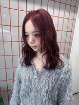 ペレ 栄店(PELE)&nbsp;前髪/アンブレラカラー/こなれミディ/イメチェン/ウェーブパーマ