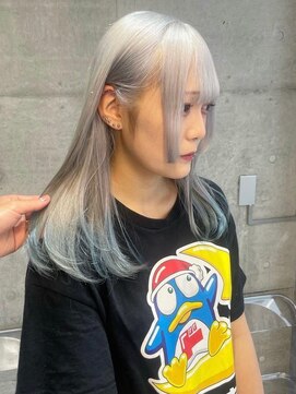 ニューワン バイ ネイバー 立川(Newone by neighbor) レイヤーカットナチュラルハイトーンデザインカラー[立川駅]