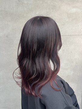 インフィニティー infinity HAIR SPACE BLOOM ボルドーグラデーションカラー