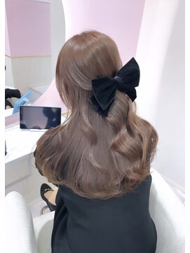 アディション 新宿(ADITION) 韓国ブラウンベージュグレージュ#レイヤーカット#髪質改善#前髪