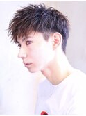 ツーブロック束感ショート