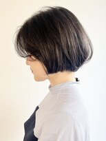 モリオフロムロンドン 松戸店(Morio from London)&nbsp;【morio松戸　アイダ】黒髪大人ボブワンカールボブ透け感ボブ