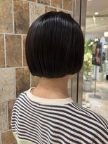 ピークアブー アヴェダ アトレ恵比寿(PEEK-A-BOO AVEDA)&nbsp;襟足ギリボブ　切りっぱなしボブ　センターパート30代40代50代