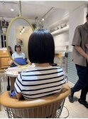 ミニウルフレイヤーカット顔周りカット前髪カット韓国ボブ