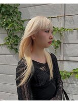 ヴィオラカラー(VIOLLA COLOR) 艶ストレート×ハイトーンカラー/小倉