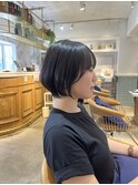 ショートボブ/ハイライトカラー/白髪ぼかし/ブリーチ/吉祥寺