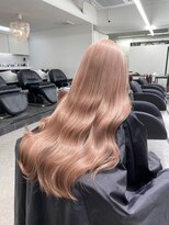 ペレ 渋谷(PELE)&nbsp;くびれヘア/アプリコットオレンジ/夏のヘアアレンジ/渋谷