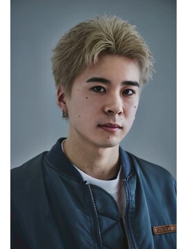 仙台　メンズカット　ハイトーン　スパイキーショート