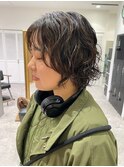 ボブ×パーマ