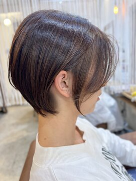 クオリア(QUALIA) くびれハンサムショート×アッシュブラウン/髪質改善 柏