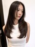 《韓国ヘア》髪質改善ストレート(縮毛矯正)+韓国風レイヤーカット￥24750