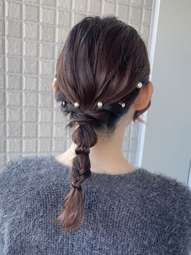シャルムバイケンジ(Charm.by KENJE) 【編み下ろし】結婚式/お呼ばれヘア/銀座/有楽町/ヘアアレンジ