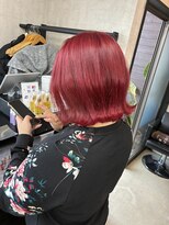 トリコ(ToricO) チェリーレッド ワインレッド ダブルカラー ブリーチカラー
