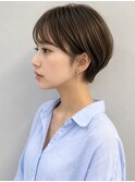 辺見えみり　大人可愛い　前髪長め　ショート　ショートヘア