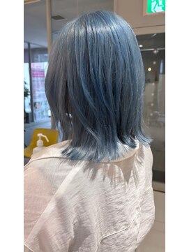 ステラ ヘア デザイン サロン(STELLA hair design salon) Ice Blue×ミディアムレイヤー【浅野】