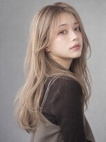トリニティ(trinity)&nbsp;ブリーチ×髪質改善 ミルクティーベージュ レイヤーカット豊見城
