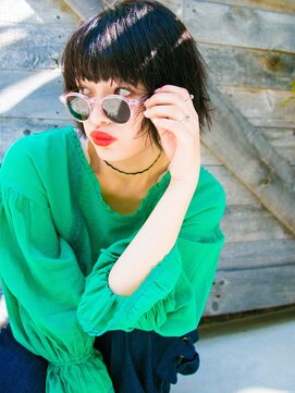 リリアン 表参道(relian) 切りっぱなしボブでこなれスタイル☆relian表参道