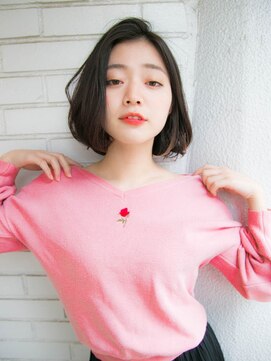 ルティア 池袋(Lutia) かきあげバング ワンカールボブ ☆