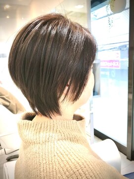 ヘアアンドネイルイミュン(Hair&Nail immune) 小顔ショートボブ　 藤沢 40代50代 　大人女性/カラーで髪質改善