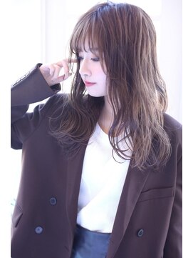 ルヴェール 茜部店(Le Vert) マロンベージュの韓国風ロング