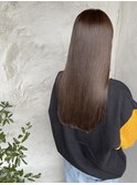 大人可愛いロングヘア☆艶髪ベージュ