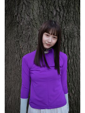 ハルフウェイ(haLfway) 透明感ブラウン×セミロング