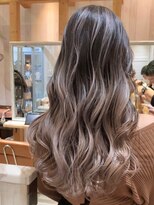 リード バイ ラグーン(LEAD by LAGOON)&nbsp;ミルクティーベージュダブルカラーハイライトバレイヤージュ