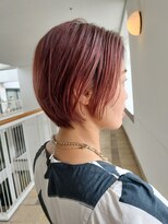 ビュートリアム 神戸(BEAUTRIUM)&nbsp;丸みピンクオレンジショート/ショートカット/ショートヘア