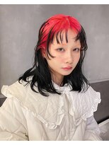 キャロルガーデンズ ボコカ 表参道(Carroll Gardens bococa)&nbsp;ビビットピンク/デザイン/ブリーチ/えんどからー