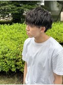 波巻き/スパイラルパーマツイストスパイラルメンズカットウルフ