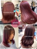 ◎ブリーチなし/ピンクカラーまとめ◎ピンクブラウン/暖色
